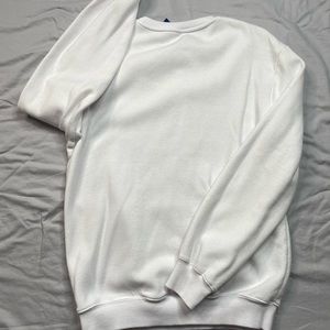 White Divided Sweatshirt
